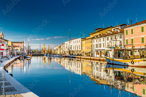 boats on Italian Canal Port