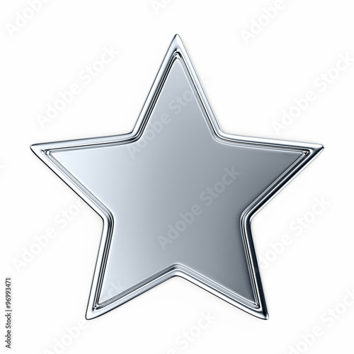 Silver star with border