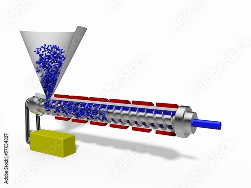 Extruder im Schnitt