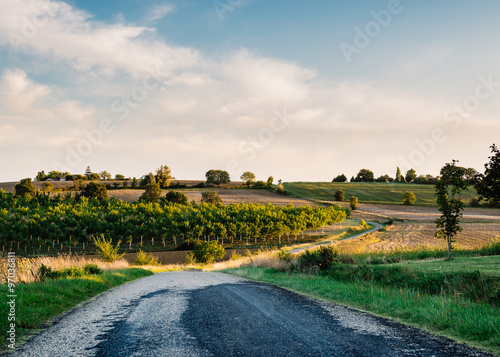 Country road in Gers, France