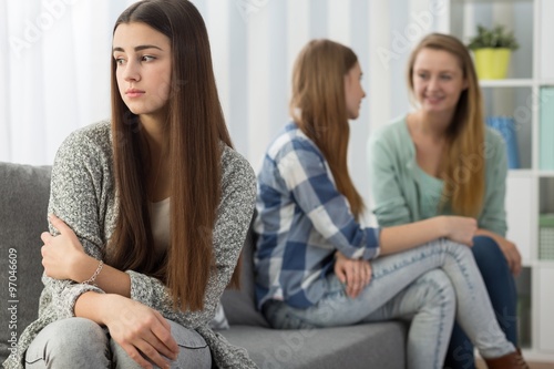 Hurt girl rejected by sisters