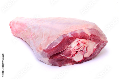 Raw turkey thigh