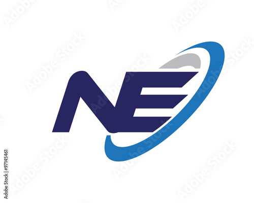 NE Swoosh Letter Logo
