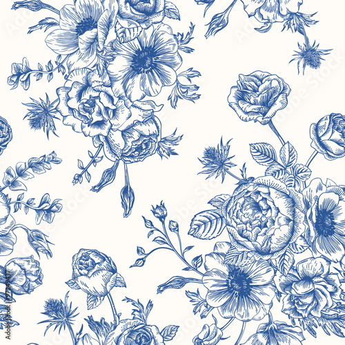 Seamless floral pattern.