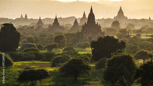 Bagan at sunset, Myanmar