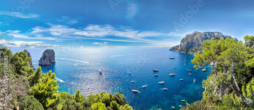 Capri island in Italy