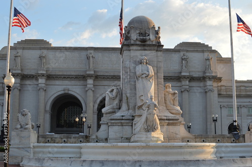 The Columbus Memorial in front of Union Station in Washington DC