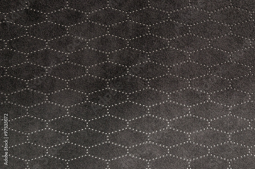 Car seat leather background. Interior detail.