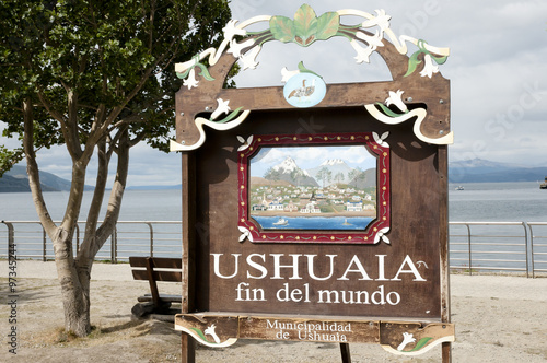 Ushuaia End of the World City Sign (Fin del Mundo) - Argentina