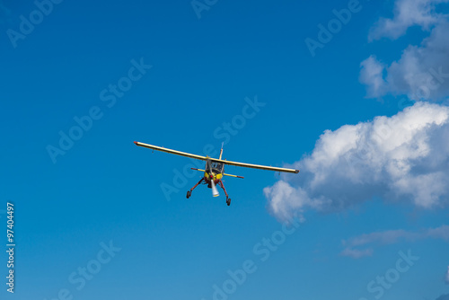 Sport airplane PZL -104 Wilga In flight