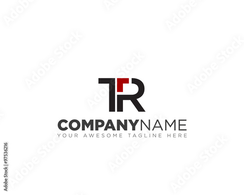 TR initial logo design