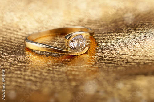 Beautiful gold engagement ring