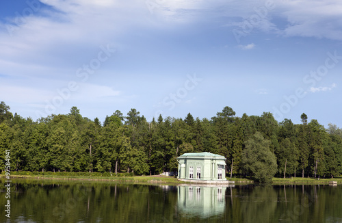 Venus pavilion in park, 1793 year. Gatchina. Petersburg. Russia.