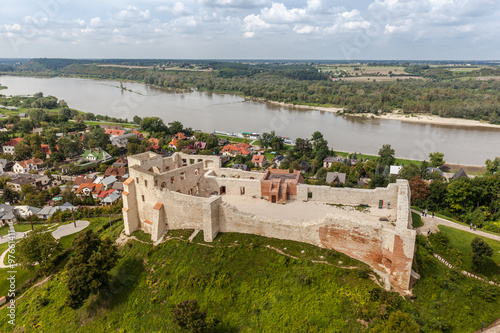 view of the old town of Kazimierz Dolny on the Vistula 