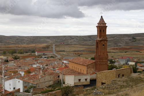 San Miguel's church in Huesa del Común, Teruel, Spain
