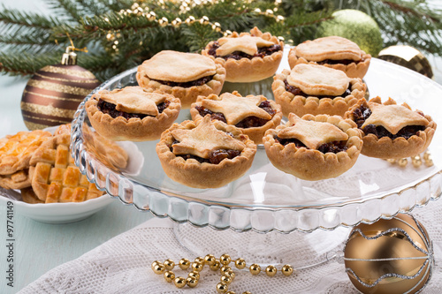 Traditional homemade fruit mince pies