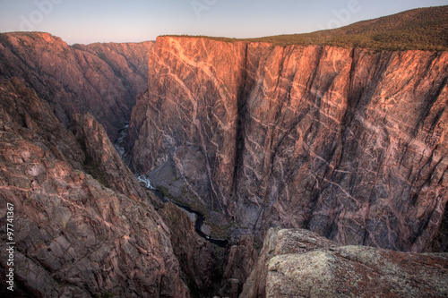 Sunrise on the Painted Wall, Black Canyon of the Gunnison National Park