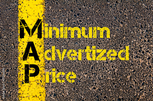 Advertising Business Acronym MAP Minimum Advertized Price