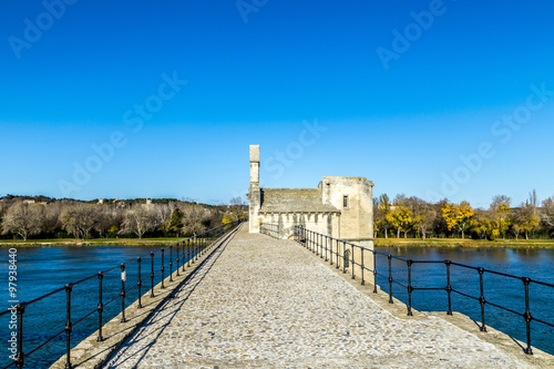 Pont d'Avignon, is a famous medieval bridge in the town of Avignon, south-eastern France