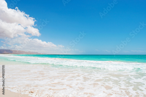 L'area protetta della spiaggia di Aomak, isola di Socotra, Yemen, dune di sabbia, fuga romantica, luna di miele 
