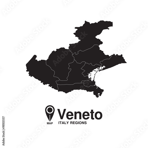Italy Veneto ragione map