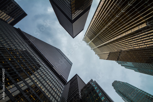 Canadian Toronto city amazing skyscrapers perspective