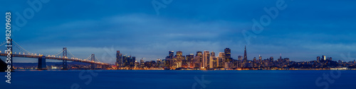 San Francisco skyline at dusk