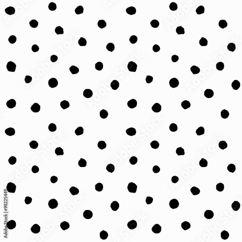 Hand drawn small polka dots