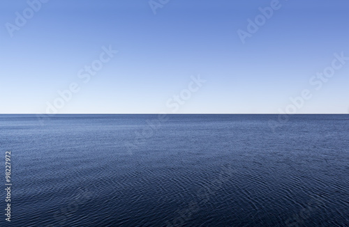 The smooth surface of the ocean