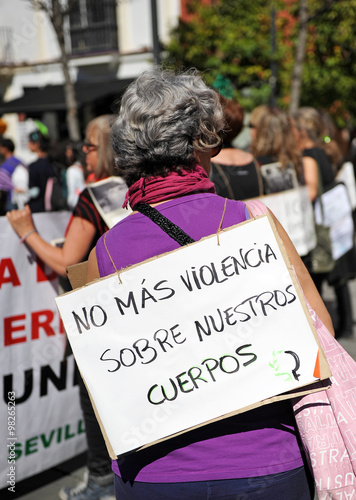 Manifestación feminista, derechos de la mujer