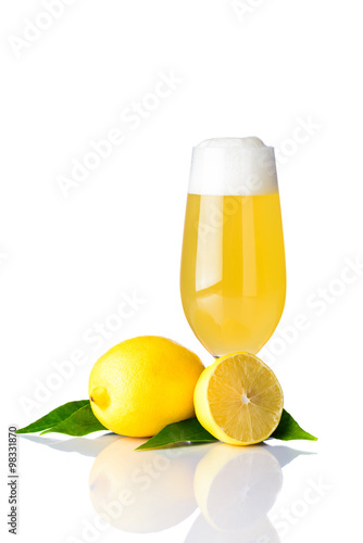 Glass radler beer