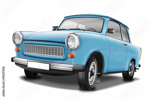 Trabant 601 - berühmter DDR Oldtimer, freigestellt