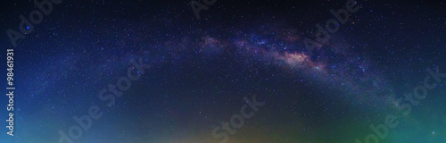 Milky Way with stars and space dust at night