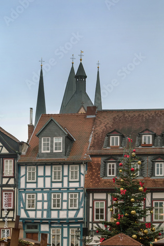 Christmas tree on Obermarkt, Gelhhausen
