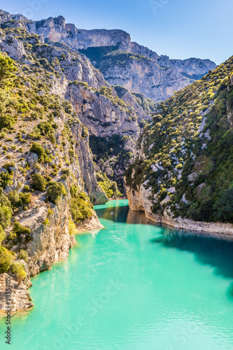 Gorges Du Verdon Canyon Between Two Cliffs-,France