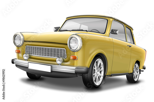 Trabant 601 - berühmter DDR Oldtimer, freigestellt