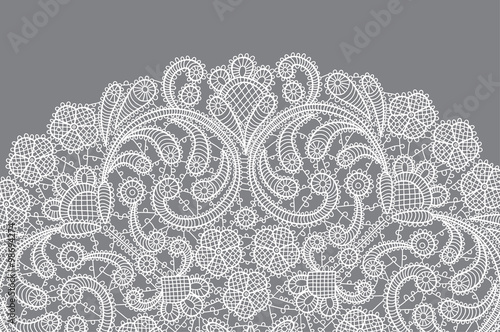 vector background with lace ornament