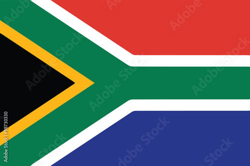 Vector of South African flag