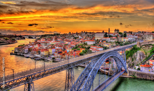 Porto with Dom Luis Bridge - Portugal