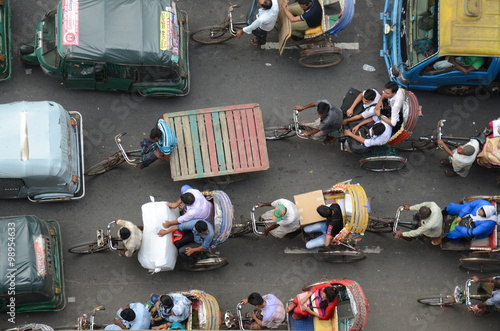 Traffic in Dhaka, Bangladesh