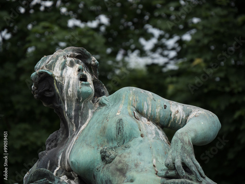 Sculpture full of bird poo