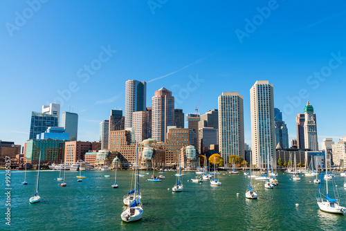 Boston, Massachusetts. Beautiful city skyline