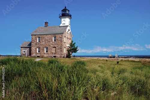Sheffield Island Lighthouse is of Connecticut's lighthouses built of stone. It is also considered to be haunted. The beacon is located in Norwalk, Connecticut.
