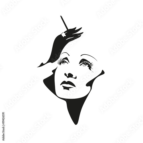 portrait Marlene Dietrich