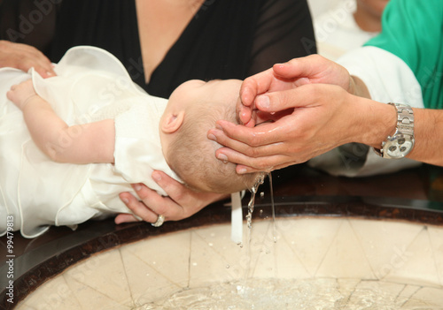 Newborn baby baptism