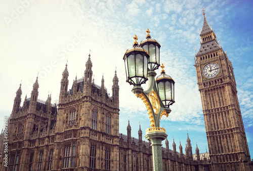 Big Ben and the houses of parliament in London