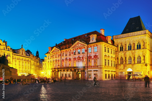 PRAGUE,CZECH REPUBLIC- SEPTEMBER 12, 2015: Old Town Square(Staro