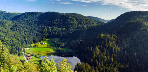 Beautiful mountain landscape in Vosges, France