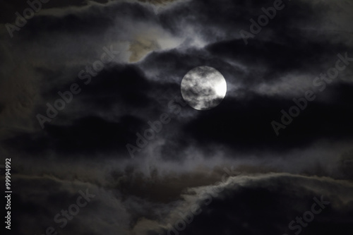 Full Moon at Cloudy Night