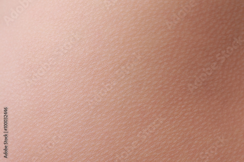 close up view of a human skin (woman body)